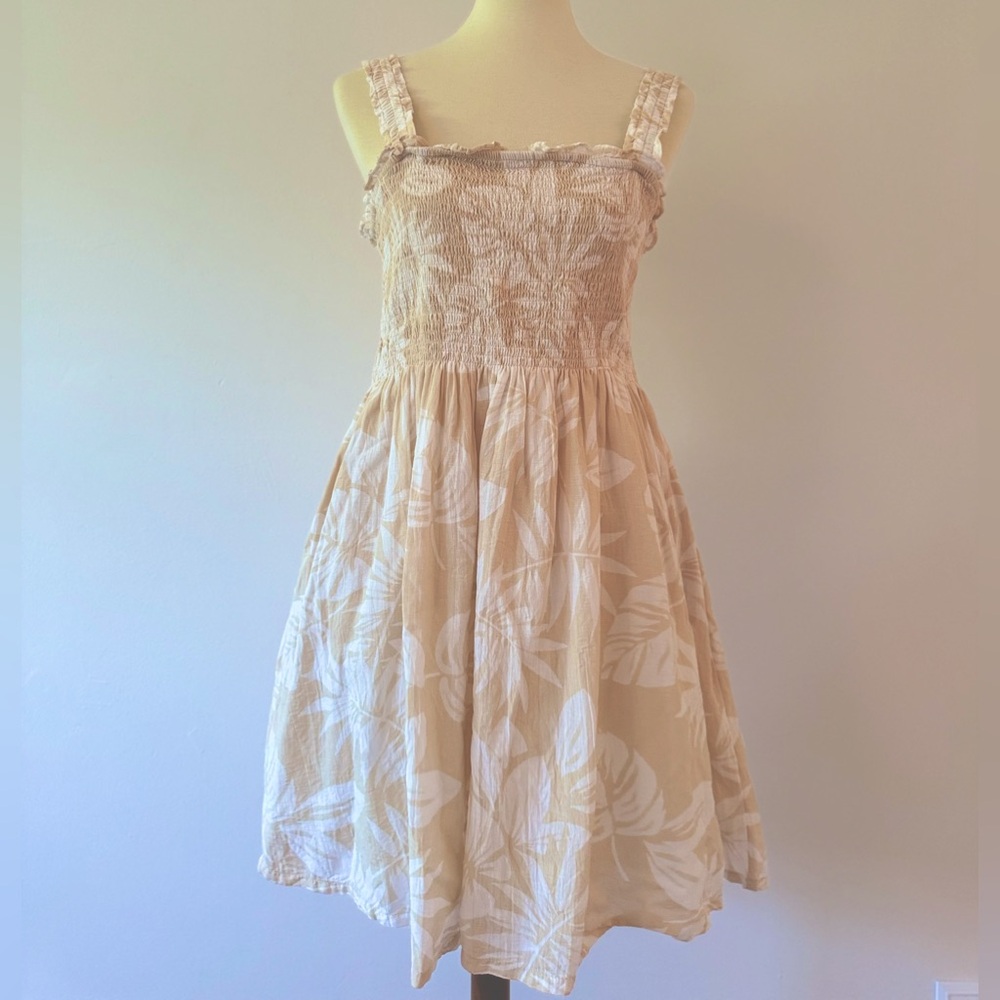 GAP Smock Palm Print Sundress